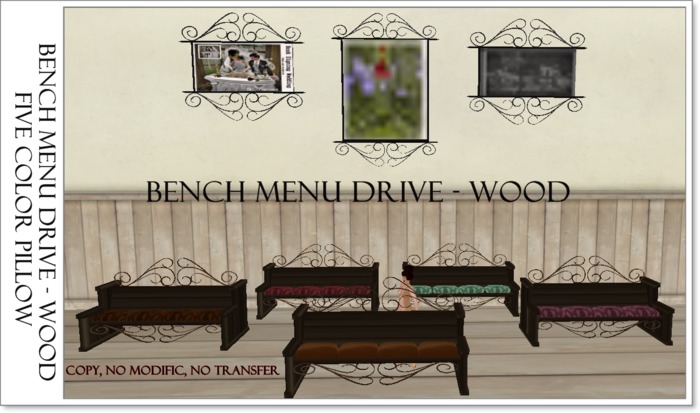 Bench Menu Drive - Wood