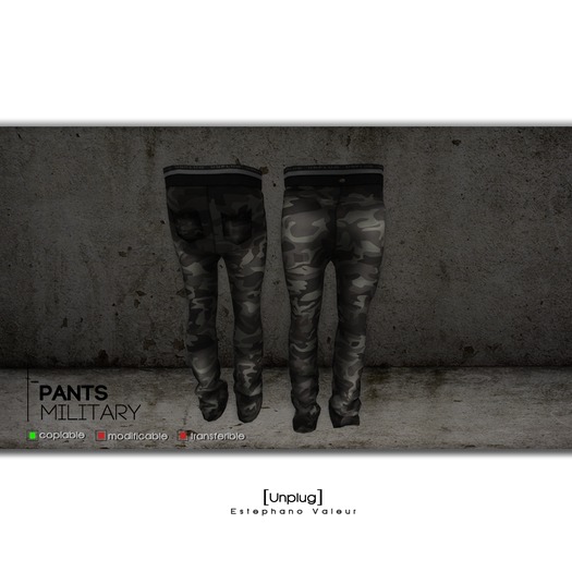 Estephano valeur ]: Pants Military Slouch