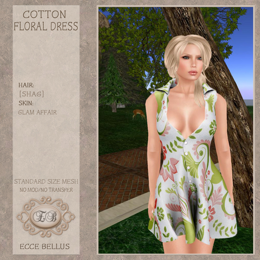 .:Ecce Bellus:. Cotton Floral Dress