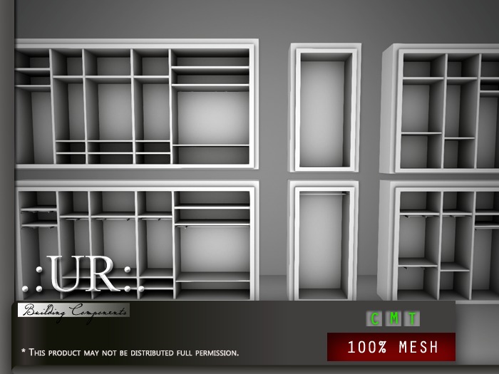 .:UR:. Shoppe Wall Display Set I (full perm mesh)