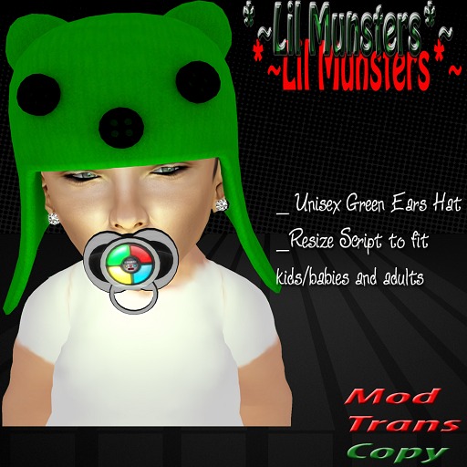 *~L.M.*~Green Ears Hat