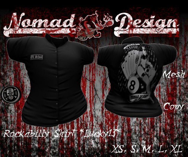 ND - Rockabilly Shirt *Lucky13* Box