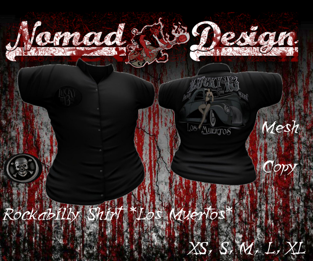 ND - Rockabilly Shirt *LosMuertos* Box