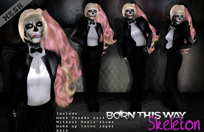 GlitterMonster - BTW Skeleton Mesh