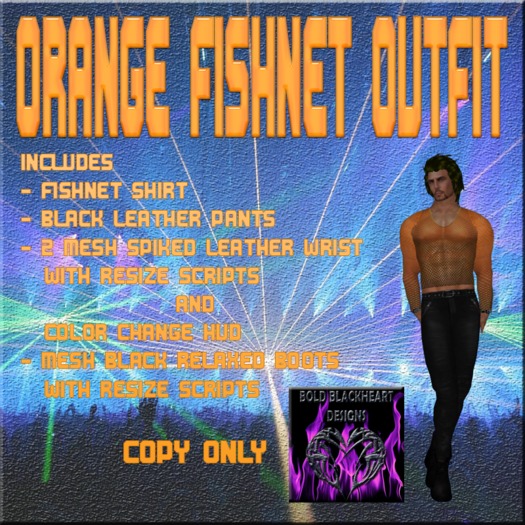 BBD - Orange Fishnet