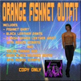 BBD - (BOX) - Orange Fishnet