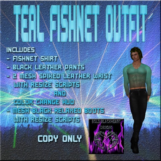 BBD - Teal Fishnet