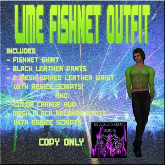 BBD - Lime Fishnet