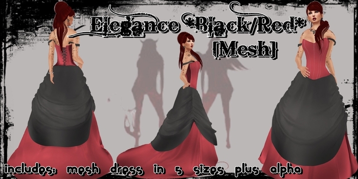 ^WSC^ Elegance *Black/Red* {Mesh}