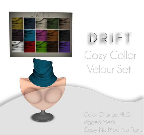DRIFT Metallic Leather Collar [Mesh] Drift Pack (10 colors)