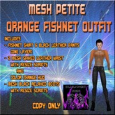BBD - Mesh Petite Orange Fishnet