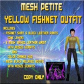 BBD - Mesh Petite Yellow Fishnet