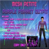 BBD - Mesh Petite Purple Fishnet