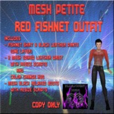 BBD - Mesh Petite Red Fishnet