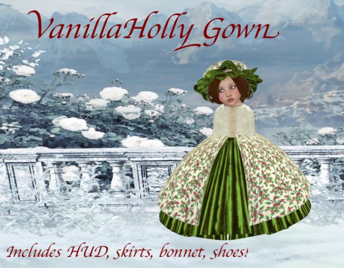 *Royal Ragamuffins* VanillaHolly Gown for TD