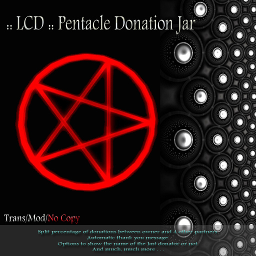 :: LCD :: Pentacle Donation Jar