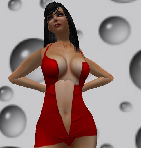 unzipped Mini Dress Red