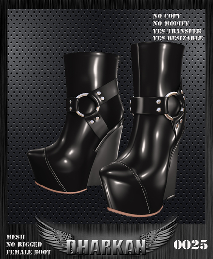 Dharkan - 0025 Female Boot Mesh No Rigged