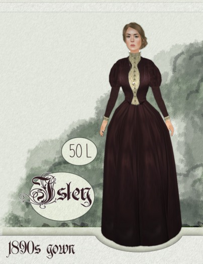 Isley 1890s Gown (Red) 