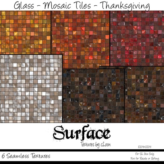 Surface - Glass - Mosaic Tiles - Thanksgiving