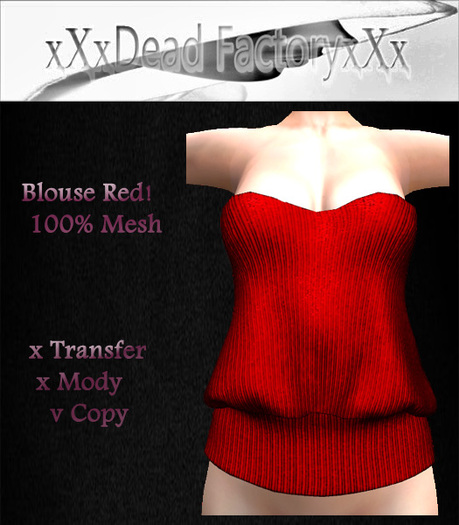 xXxDead FactoryxXx Blouse Red BOX