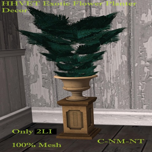 HHVET Victoriana - 2 Prim Exotic Flower Planter