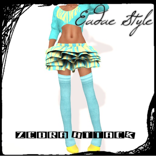 Zebra Attack! Outfit! Grey Pink