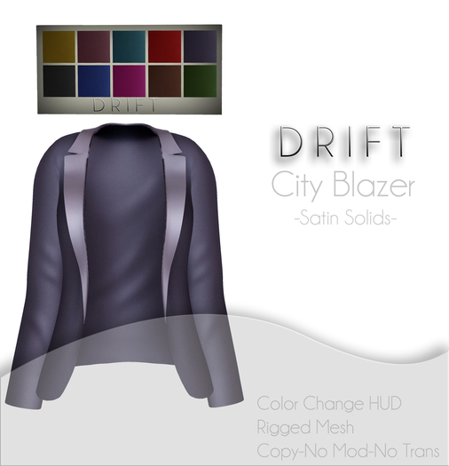 DRIFT City Blazer [MESH] Satin Solids Set w/HUD