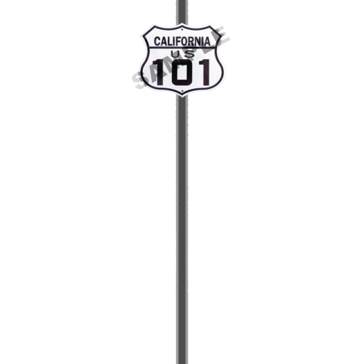 CALIFORNIA US 101 SIGN ON POLE