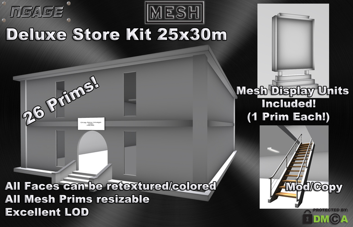 NGAGE Deluxe Mesh Store (25x30) with Displays