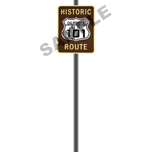 HISTORIC CALIFORNIA US 101 ROUTE ON POLE SIGN Great Gift