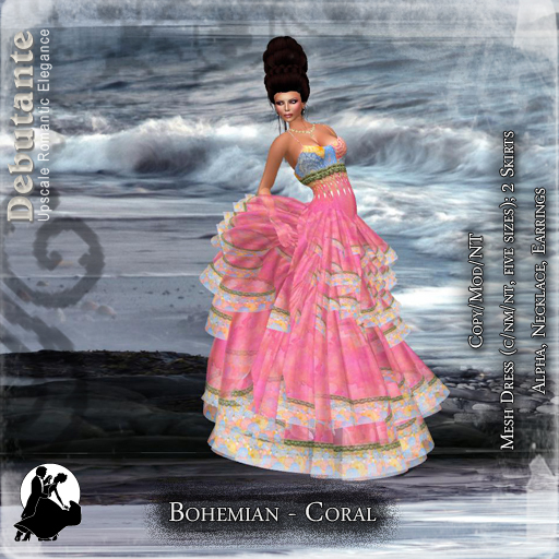 *Deb* Bohemian BOXED Coral