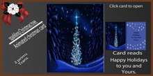 Animated christmas card ( sparkling christmas tree)