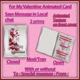 For my valentine animated card