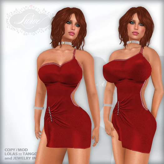 *Lurve* Silk Strapped Passion Mini - Red