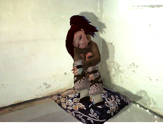 ^^Cushion "Rusted Flowers" ~ 5 sit poses^^
