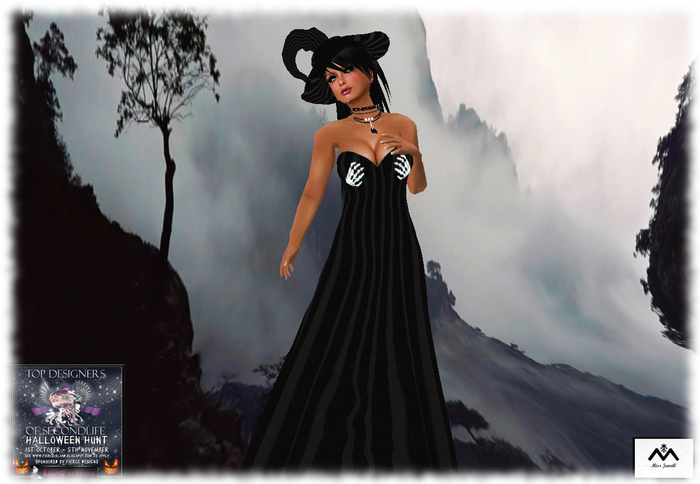 ♥HALLOWEEN DARK DRESS♥ DOLLARBIE PROMO MESH CUTE DRESS WITH HAT 