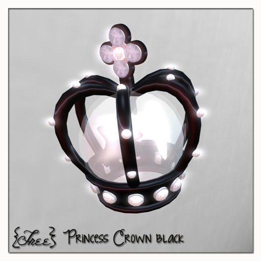 {Free} Princess crown black BOX