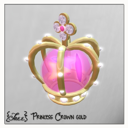 {Free} Princess crown gold BOX