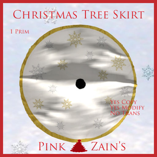 Tree Skirt - White/Gold