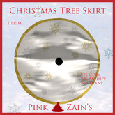 Tree Skirt - White/Gold