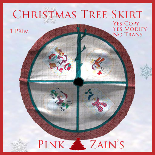 Tree Skirt - Quilted Snowman