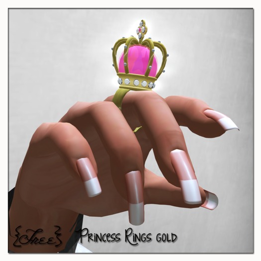 {Free} Princess Rings gold BOX