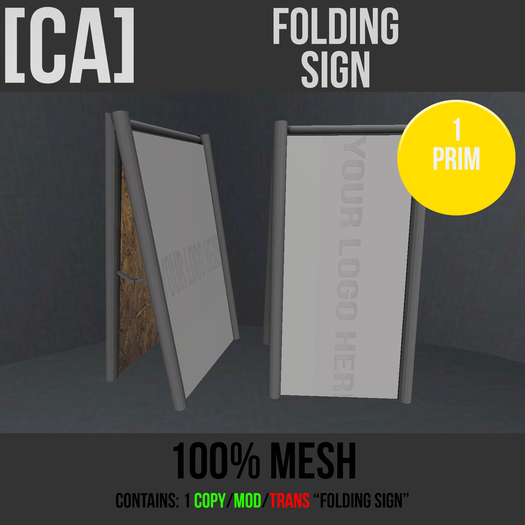 [CA] Folding Sign BOX