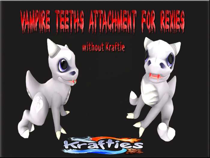 Krafties Vampire Teeth attachment for Rexies