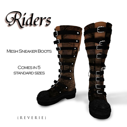 {REVERIE} Mesh Sneaker Boots - Riders