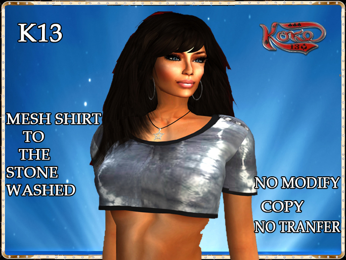 k13 - MESH SHIRT TO THE STONE WASHED