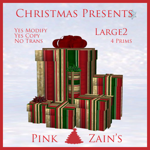 Presents - Large Group - 2 - Striped Gold