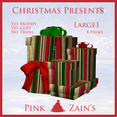 Presents - Large Group - 1 - Striped Gold