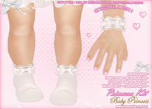 :*BABY*: Princesa Kit - White - With Slink and ToddleeDoo appliers ! { Arms + Legs Mesh Cuffs }